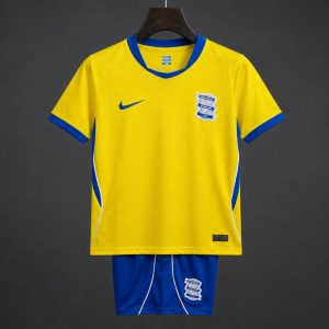 26 27 Kids Birmingham City Away Yellow Kits Jersey - Front