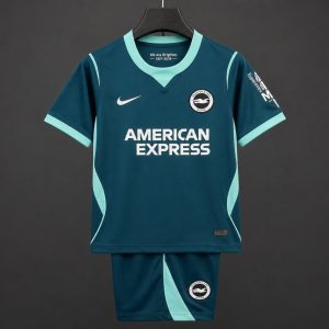 26 27 Kids Brighton Third Teal Kits Jersey - Front