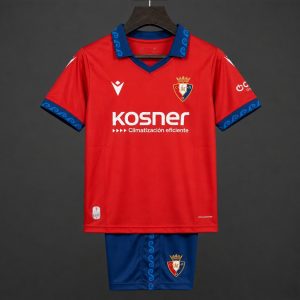 26 27 Kids CA Osasuna Home Jersey - Front