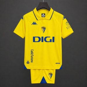 26 27 Kids Cadiz Home Yellow Jersey Kit - Front