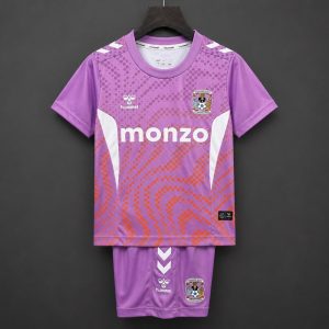 26 27 Kids Coventry City Third Lavender Jersey Kit - Front