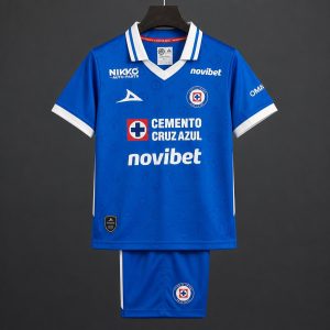 26 27 Kids Cruz Azul Home Blue Jersey - Front