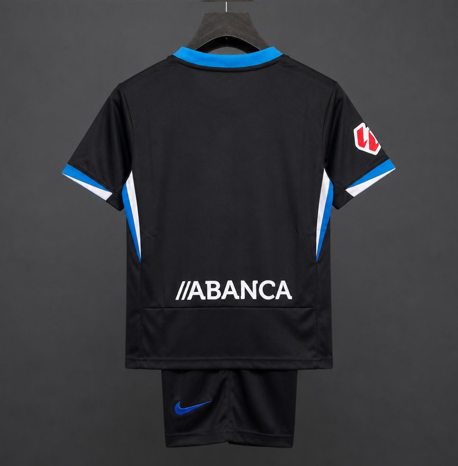 26 27 kids deportivo la coruna away black jersey back 26 27 KIDS Deportivo La Coruna Away Black Jersey - Back