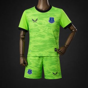 26 27 Kids Everton Green Goalkeeper 1 Jersey - Front
