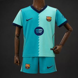 26 27 Kids FC Barcelona BlueThird Jersey - Front