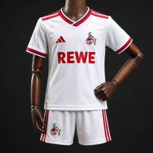 26 27 Kids FC KOELN Home White Jersey - Front
