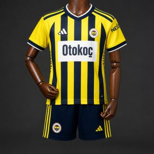 26 27 Kids Fenerbahce Home Kit Jersey - Front