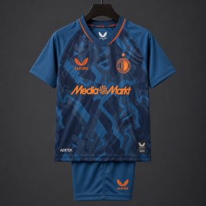 26 27 Kids Feyenoord Rotterdam Training Navy Blue Jersey - Front