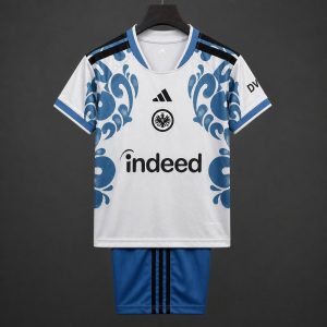 26 27 Kids Frankfurt Third White Jersey Kit - Front