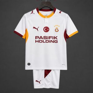 26 27 Kids Galatasaray Away White Kits Jersey - Front
