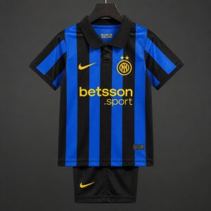 26 27 Kids Inter Milan Home Jersey - Front