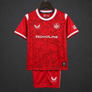 26 27 Kids Kaiserslautern Home Red Jersey Kit - Front