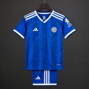 26 27 Kids Leicester City Home Blue Jersey - Front