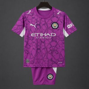 26 27 Kids Manchester City Goalkeeper Electric Orchid Jersey - Front