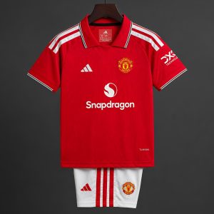 26 27 Kids Manchester United Home Jersey - Front