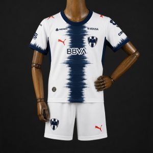 26 27 Kids Monterrey Away Kits Jersey - Front