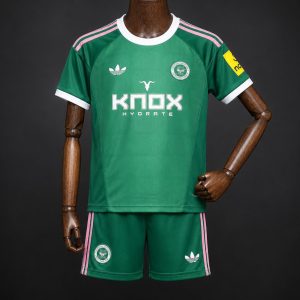 26 27 Kids Newcastle United Goalkeeper 4 Green Jersey Kit - Front