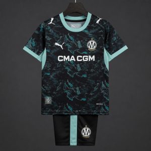 26 27 Kids Olympique Marseille Away Jersey - Front