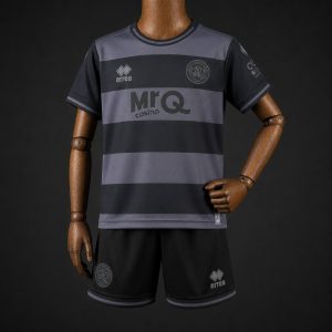 26 27 Kids Queens Park Rangers QPR Third Black Kits Jersey - Front