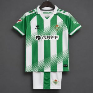 26 27 Kids Real Betis Home Jersey - Front