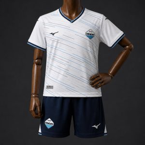 26 27 Kids SS Lazio Away White Jersey - Front