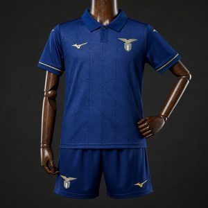 26 27 Kids SS Lazio Third Navy Jersey - Front