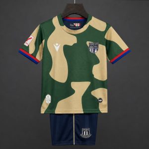 26 27 Kids Stoke City Away Camouflage Kits Jersey - Front