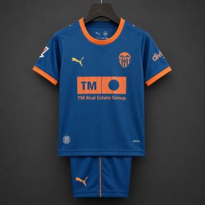26 27 Kids Valencia CF Away Navy Blue Jersey Kit - Front