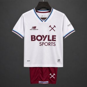 26 27 KIDS West Ham United Away White Jersey - Front