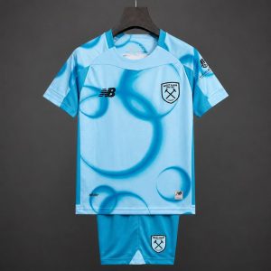 26 27 Kids West Ham United Third Light Blue Jersey - Front