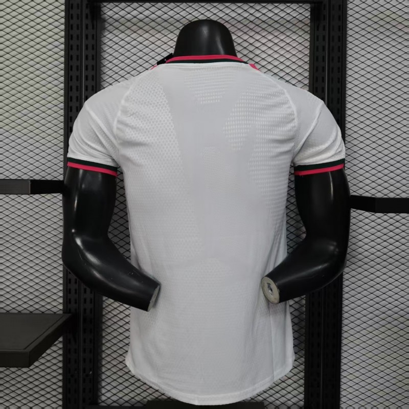 26 27 player version real madrid home white pink black jersey back 26 27 Player Version Real Madrid Home White Pink Black Jersey - Back