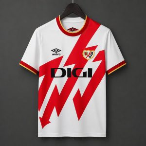 26-27 Rayo Vallecano Home Jersey - Front