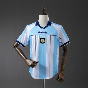 Argentina 00 01 Home Retro Jersey S-XXL - Front