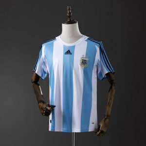 Argentina 08 10 Home Retro Jersey S-XXL - Front