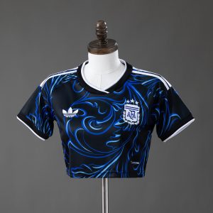 Argentina 2026 Away Women's Crop Top Style S-XXL - Front