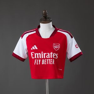 Arsenal 26 27 Home Match Women's Crop Jersey S-XXL - Front