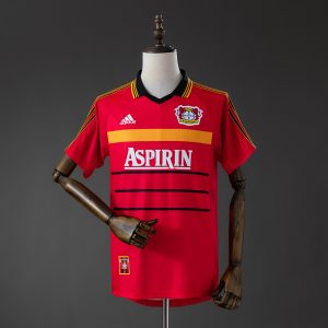 Bayer Leverkusen 98 00 Home Retro Jersey S-XXL - Front