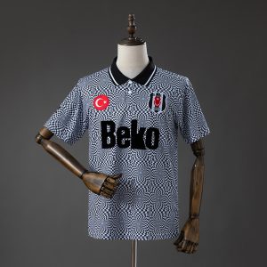 Besiktas JK 91 92 Home Retro Jersey S-XXL - Front
