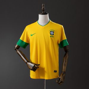 Brazil 12 13 Home Retro Jersey S-XXL - Front