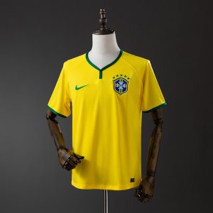 Brazil 2014 Home Retro Jersey S-XXL - Front
