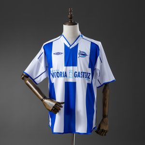 Deportivo Alavés 03 04 Home Retro Jersey S-XXL - Front