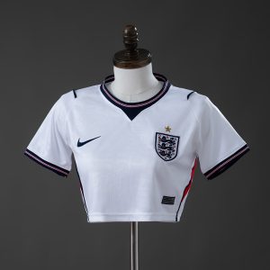 England 2026 Home Women's Crop Top Style S-XXL - Front