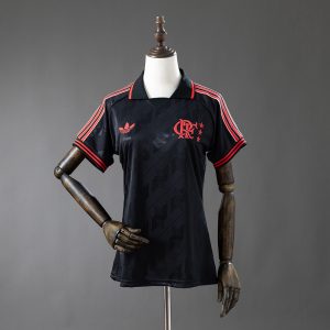 Flamengo 25 26 Lifestyler Retro - Black Women's Jersey S-XXL - Front