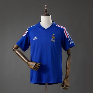 New arrivals France 2002 Home Retro Jersey S-XXL - Front