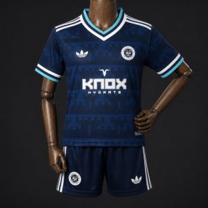 Kids 26 27 CF Montréal Navy Blue Away Jersey Kit - Front