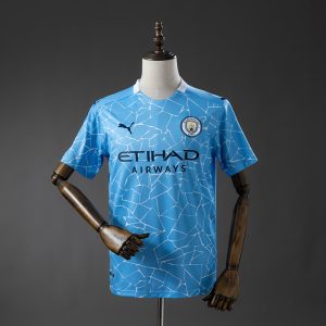 Manchester City 20 21 Home Retro Jersey S-XXL - Front