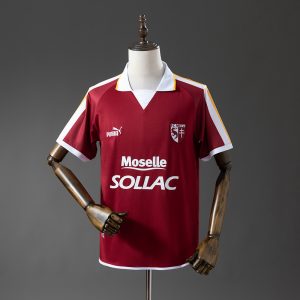 Metz 03 04 Red Retro Jersey S-XXL - Front