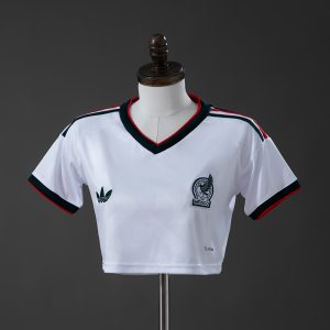 Mexico 2026 Away Women's Crop Top Style S-XXL - Front
