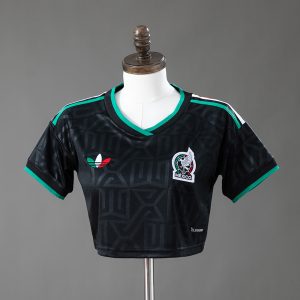 Mexico 2026 Third Away Women's Crop Top Style S-XXL - Front