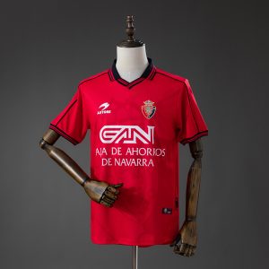 Osasuna 98 00 Home Retro Jersey S-XXL - Front